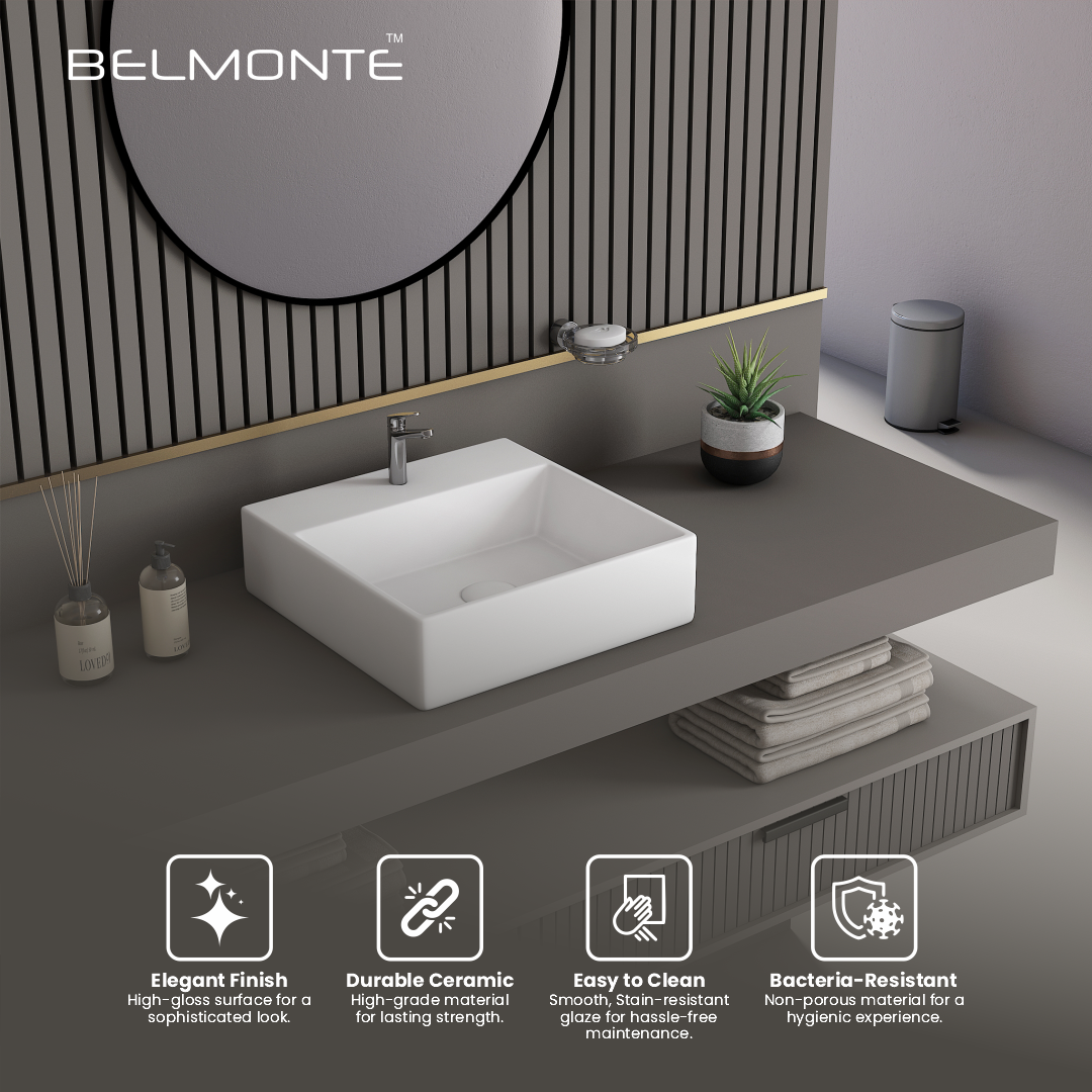 Ceramic Counter Top Basin Small Size (Minova)