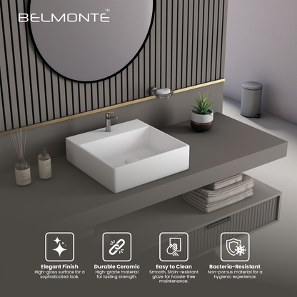 Ceramic Counter Top Basin Small Size (Minova)