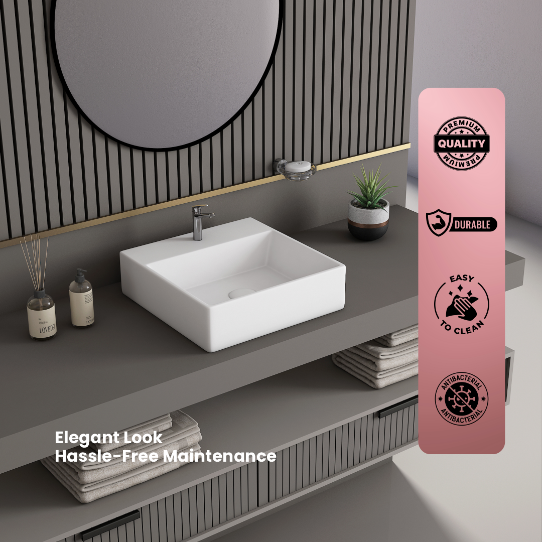 Ceramic Counter Top Basin Small Size (Minova)