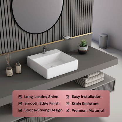 Ceramic Counter Top Basin Small Size (Minova)