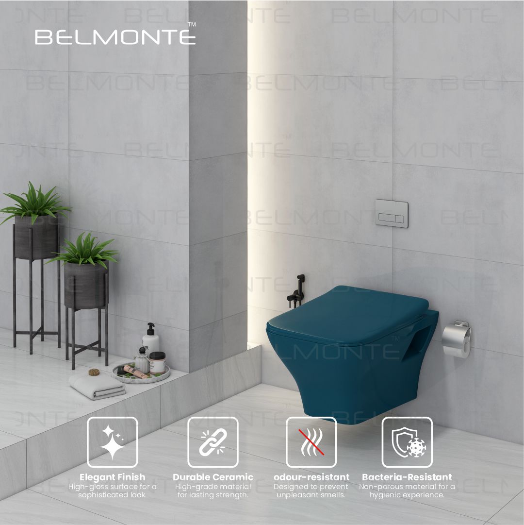 Designer Wall Hung Water Closet (Neon WH Royal Blue)