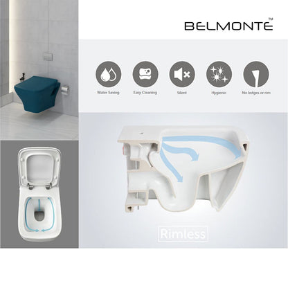 Designer Wall Hung Water Closet (Neon WH Royal Blue)