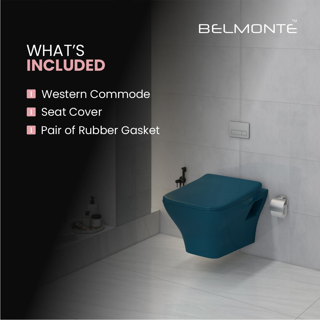 Designer Wall Hung Water Closet (Neon WH Royal Blue)