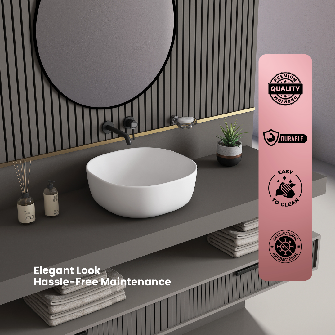 Ceramic Counter Top Basin (Olive)