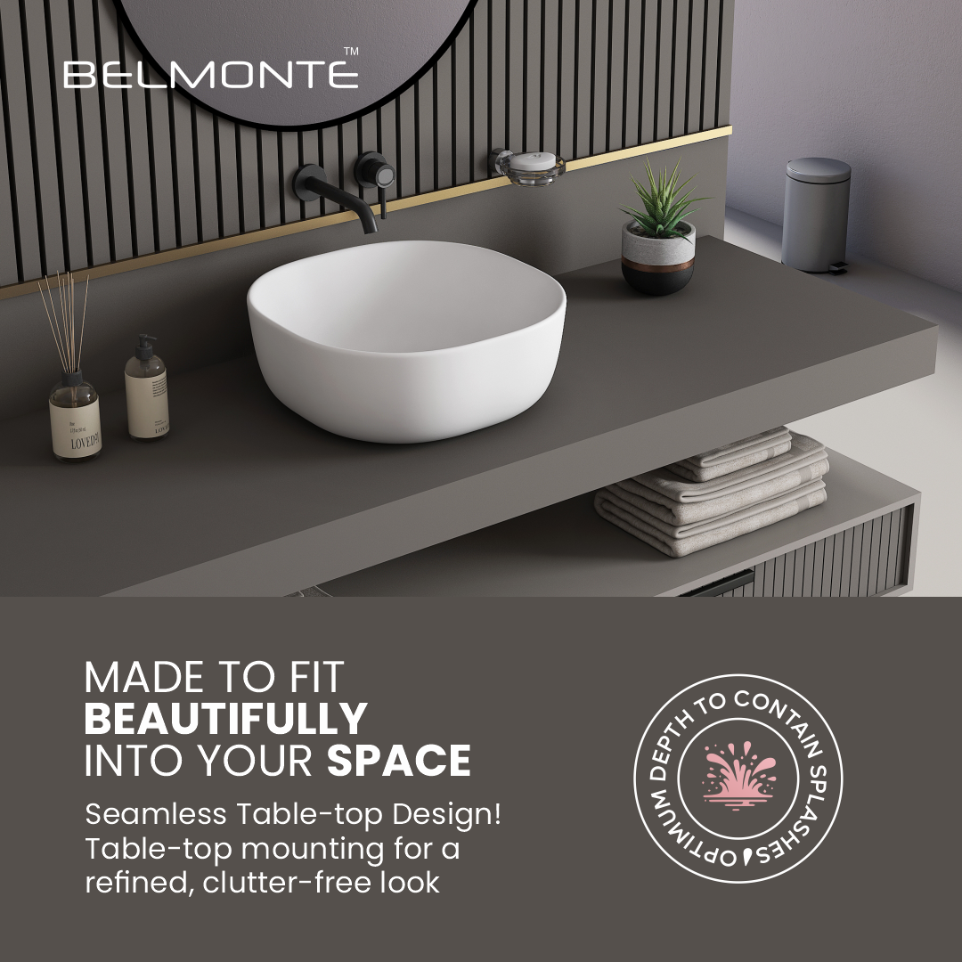 Ceramic Counter Top Basin (Olive)