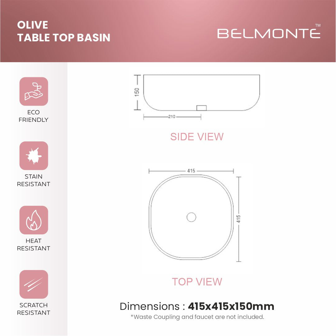 Designer Table Top (Olive 21)