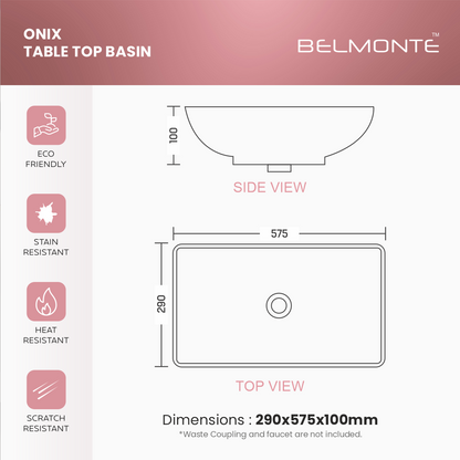 Ceramic Counter Top Basin (Onix)