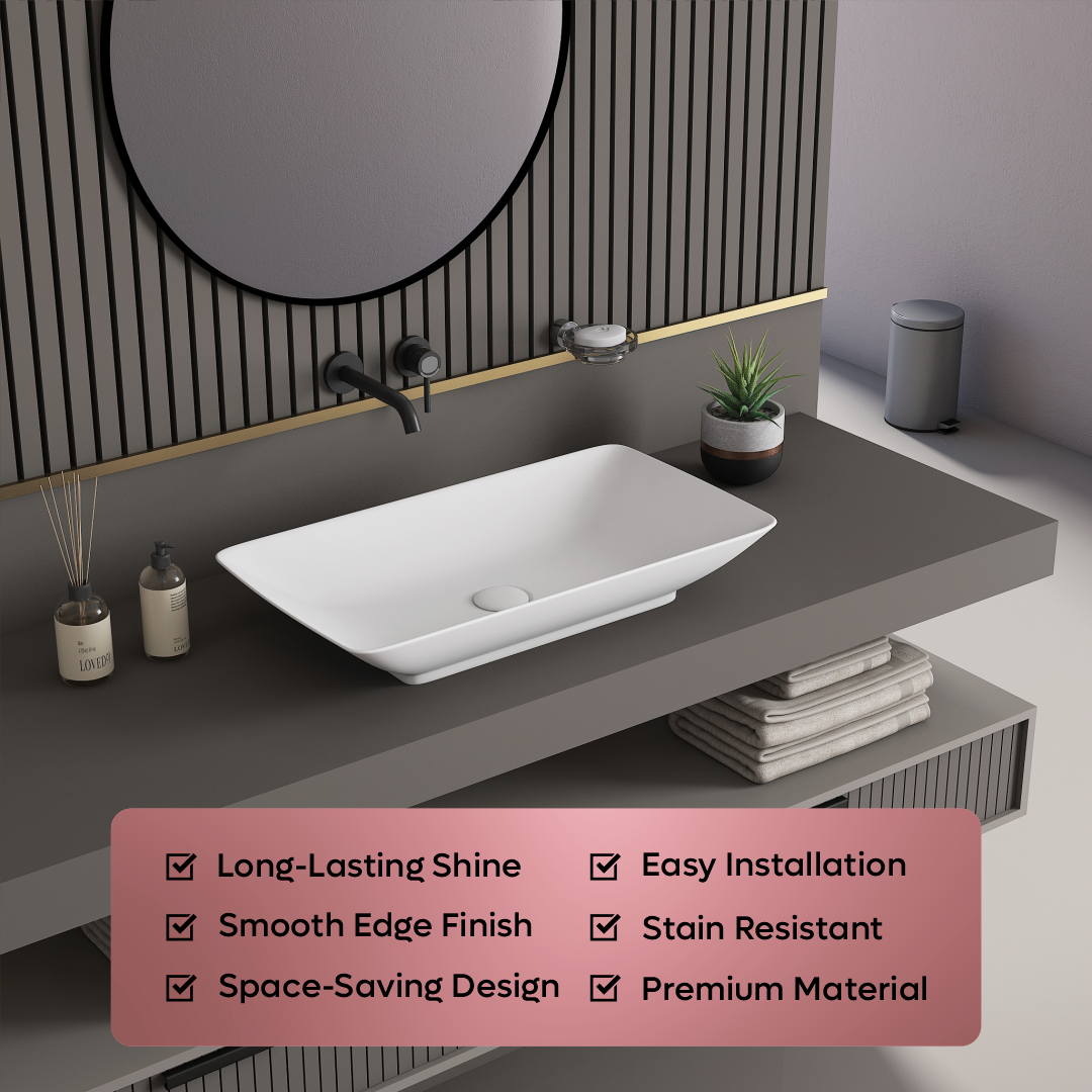 Ceramic Counter Top Basin (Onix)
