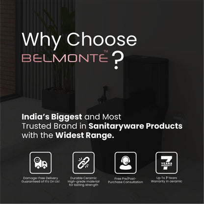 Black One Piece Commode (Opal-wd)