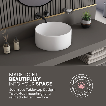 Ceramic Counter Top Basin (Orange)