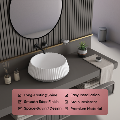 Ceramic Counter Top Basin (Orbit)