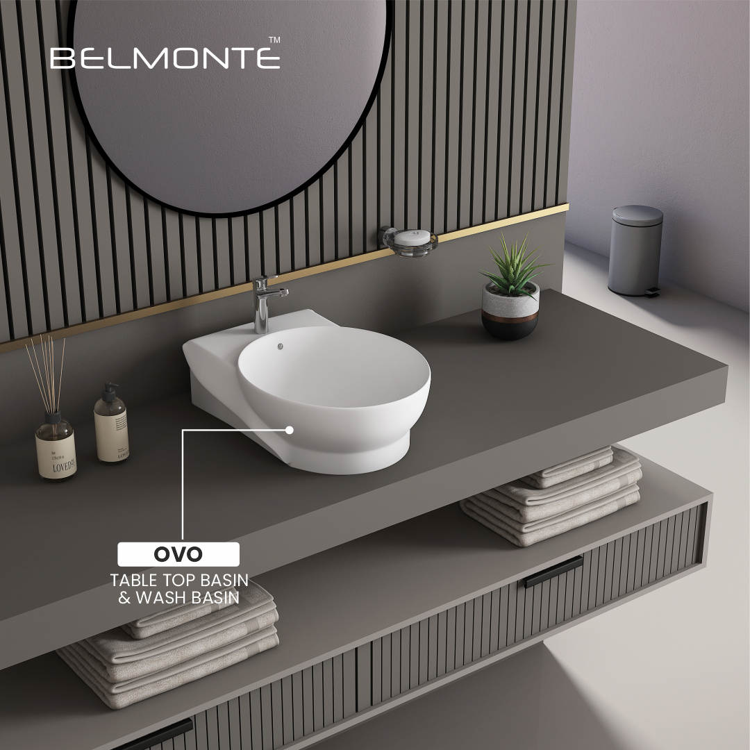 Ceramic Counter Top Basin (Ovo)