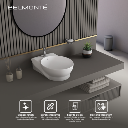Ceramic Counter Top Basin (Ovo)