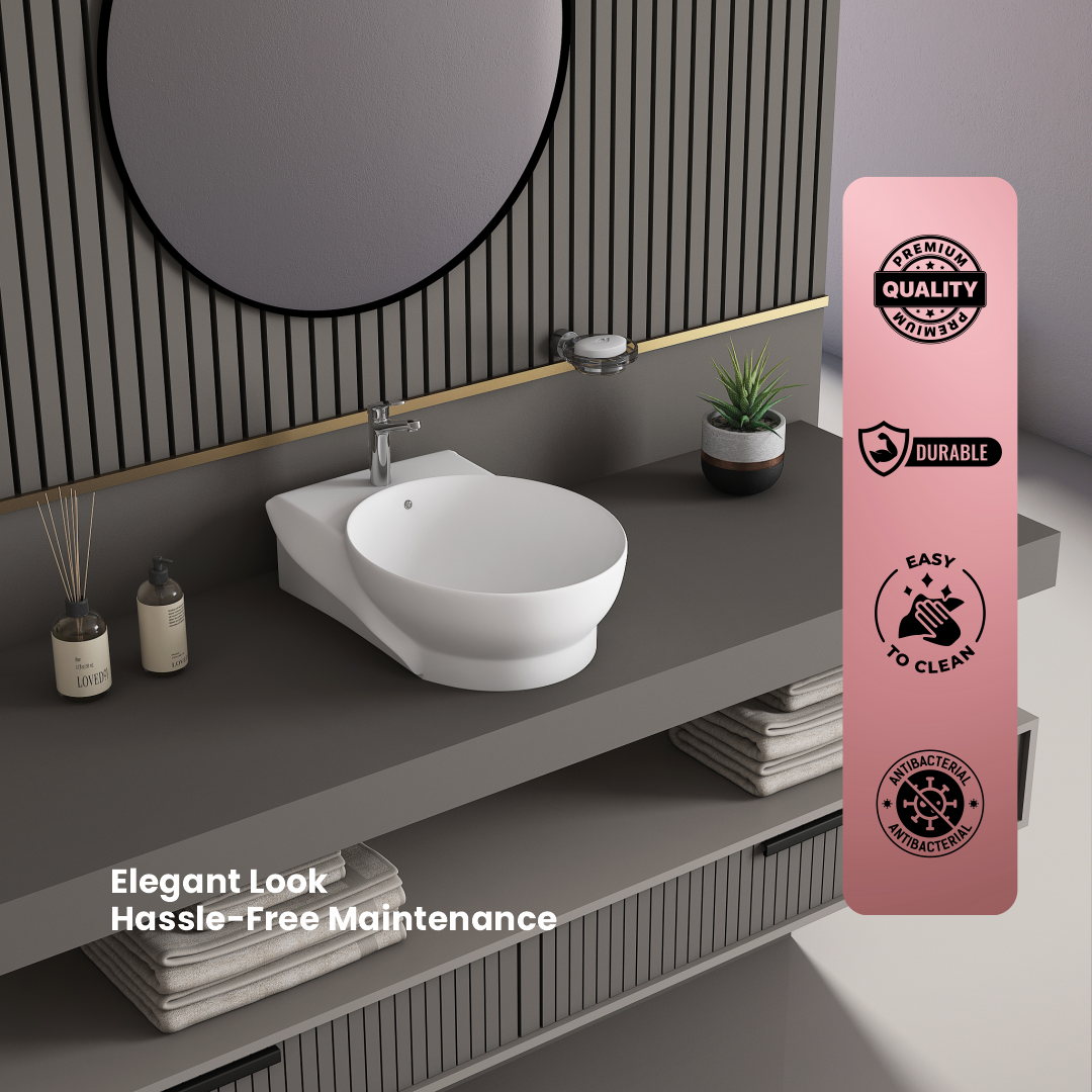 Ceramic Counter Top Basin (Ovo)
