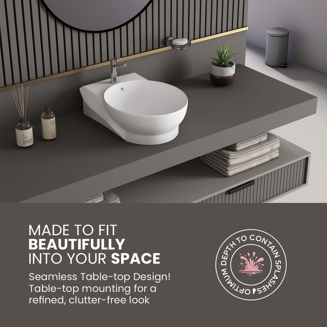 Ceramic Counter Top Basin (Ovo)