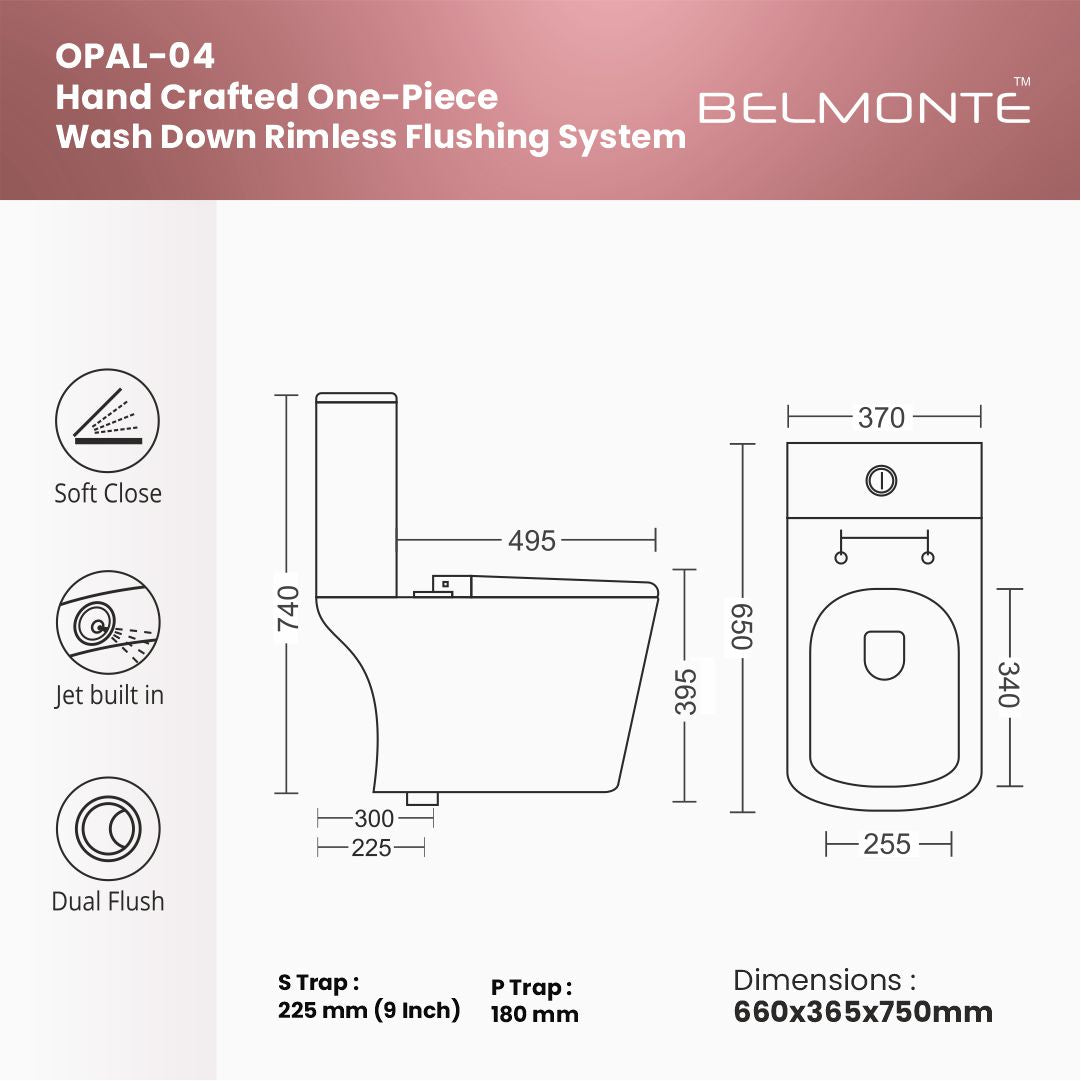 Designer Western Toilet (Opal OP 04)