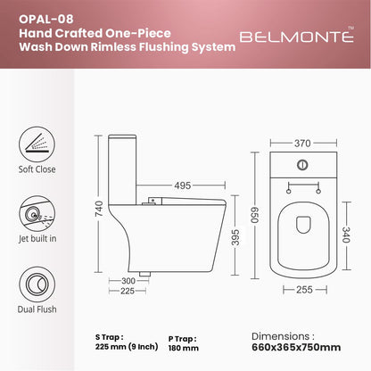 Designer Western Toilet (Opal OP 08)