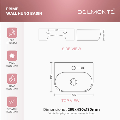 Wall Mounted Basin (Prime)