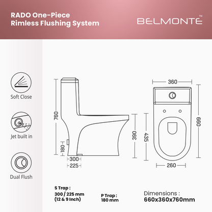 Ceramic Western Toilet (Rado)