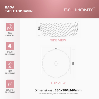 Ceramic Counter Top Basin (Raga)