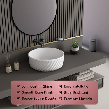 Ceramic Counter Top Basin (Raga)