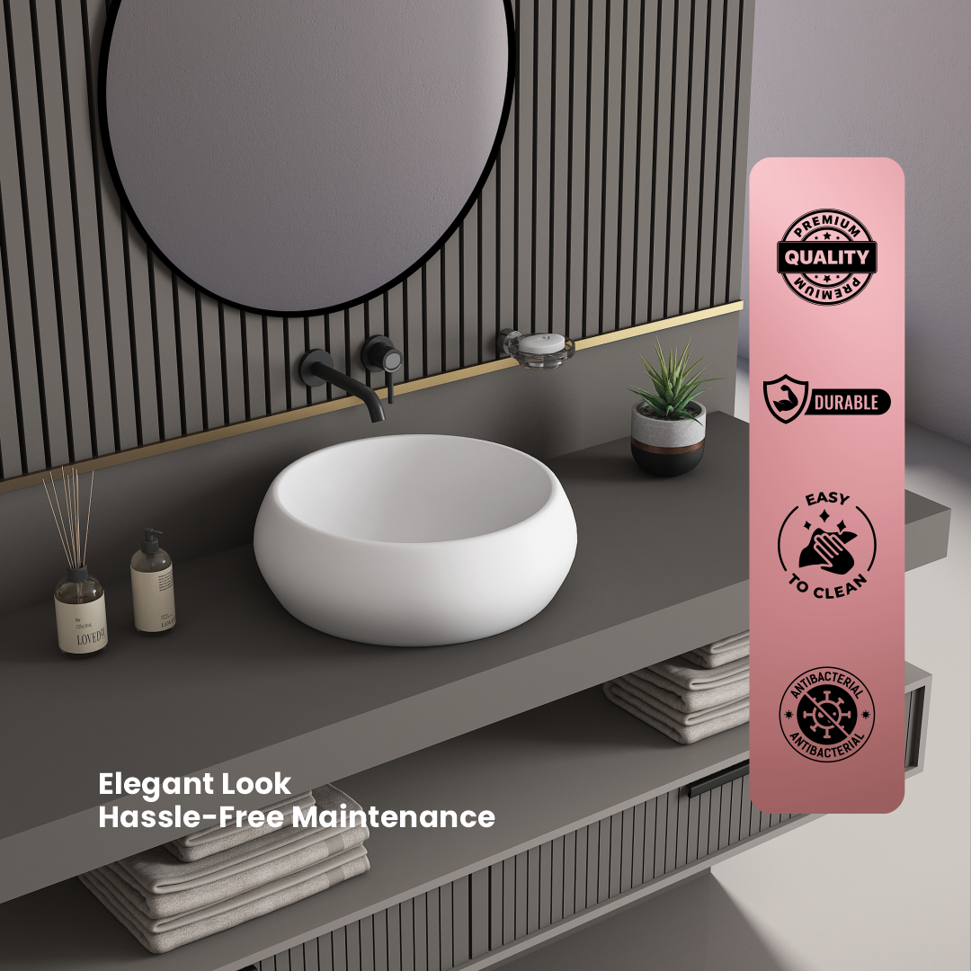 Ceramic Counter Top Basin (Retro)