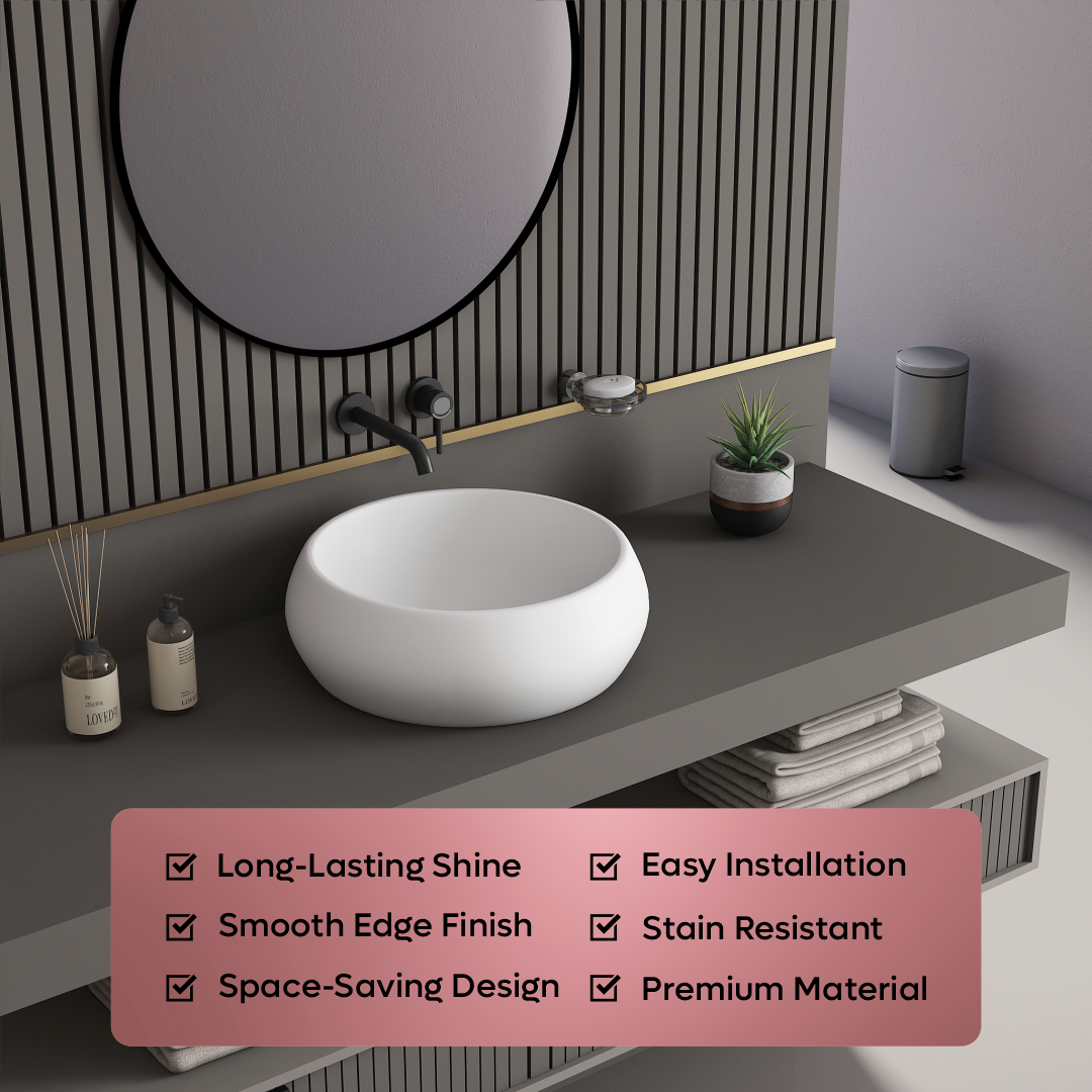 Ceramic Counter Top Basin (Retro)