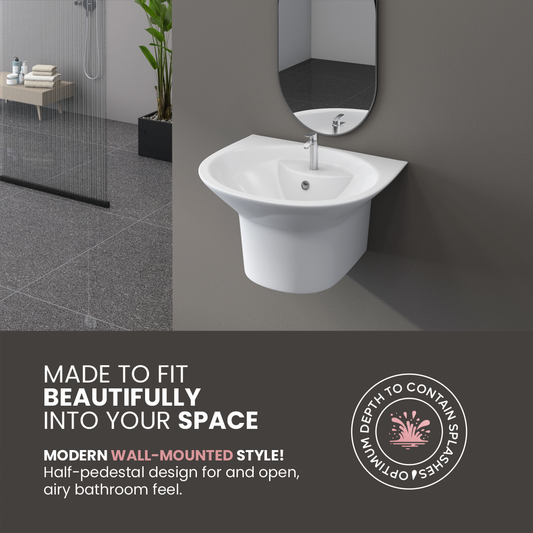 Wall Hung Half Basin (Rolex)