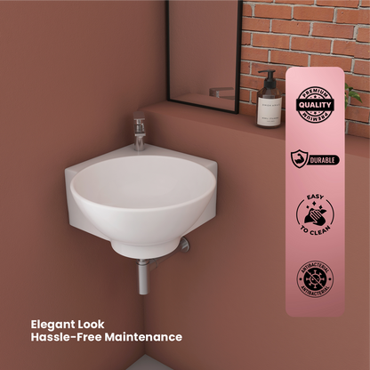 Ceramic Corner Basin (Roma)