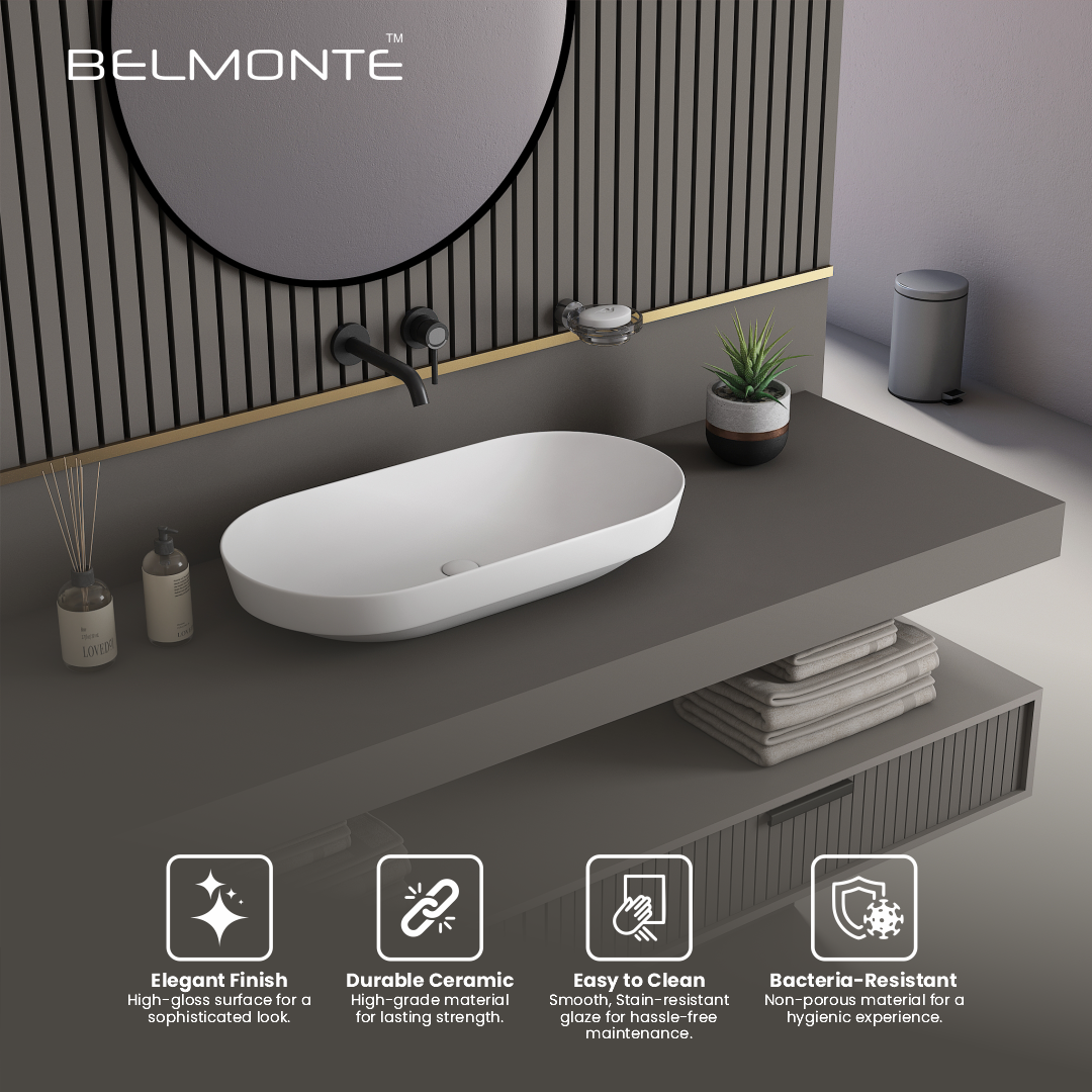 Ceramic Counter Top Basin Big Size (Rossa)