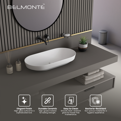 Ceramic Counter Top Basin Big Size (Rossa)