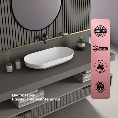 Ceramic Counter Top Basin Big Size (Rossa)