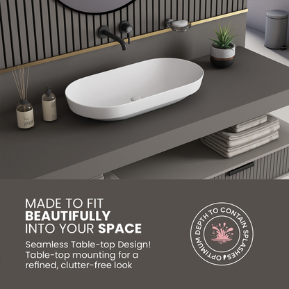 Ceramic Counter Top Basin Big Size (Rossa)