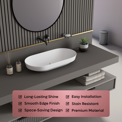 Ceramic Counter Top Basin Big Size (Rossa)