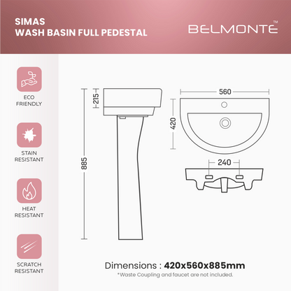 Basin Pedestal Set (Simas)
