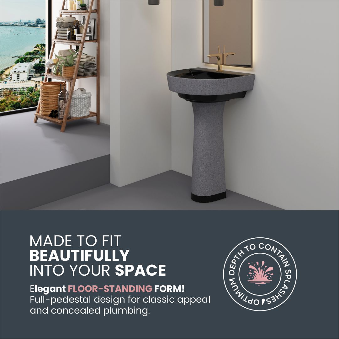 Designer Basin Pedestal Set (Simas Set RB01)