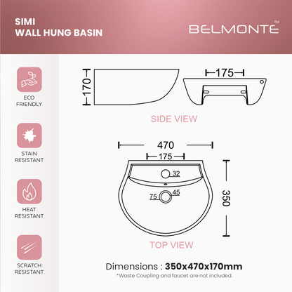 Wall Mounted Basin (Simi)