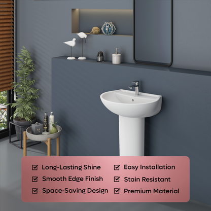 Ceramic Basin Pedestal Set (Simi)