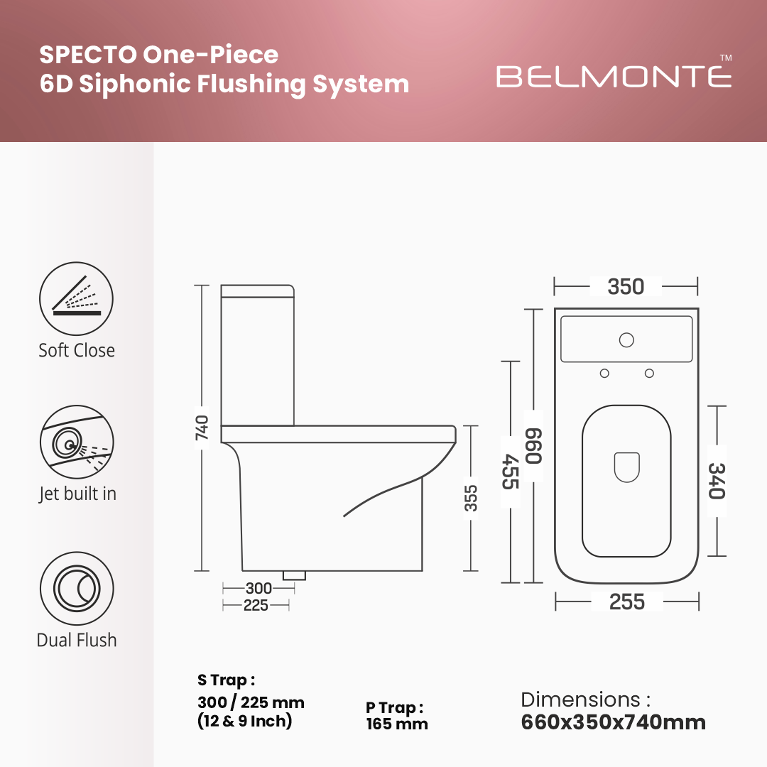 Ceramic Commode Toilet (Specto)
