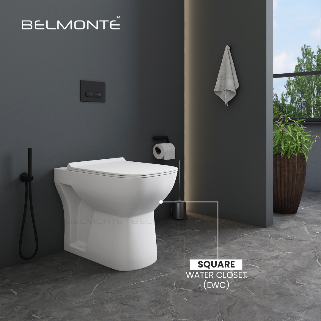 Floor Mounted Western Toilet (EWC Square)
