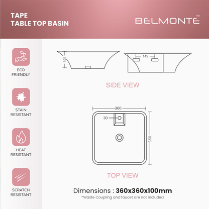 Counter Top Basin (Tape)