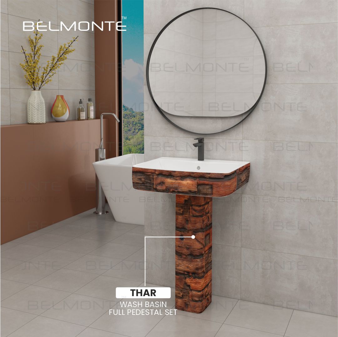 Designer Basin Pedestal Set (Thar Set 03)