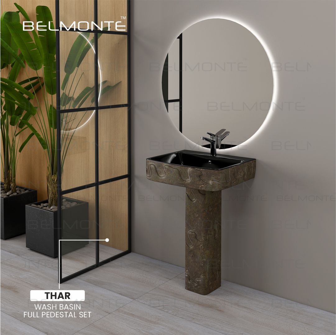 Designer Basin Pedestal Set (Thar Set 27)