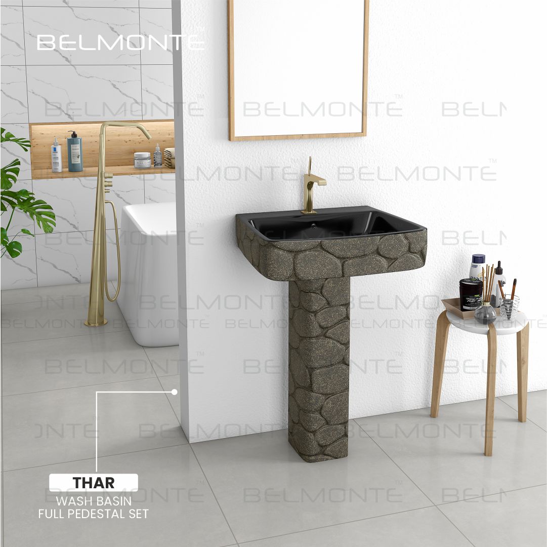 Designer Basin Pedestal Set (Thar Set 28)