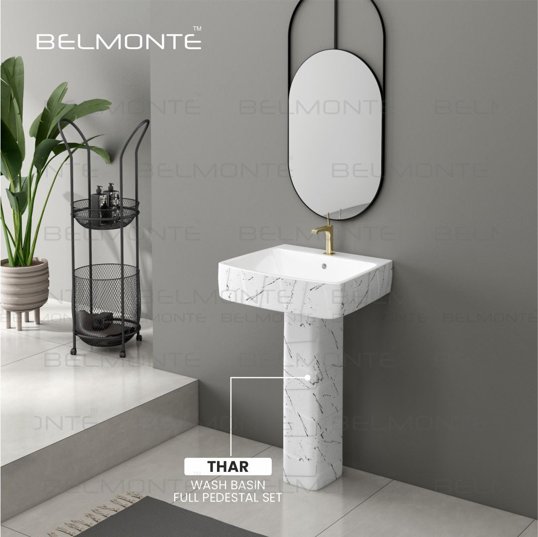 Designer Basin Pedestal Set (Thar Set 35)