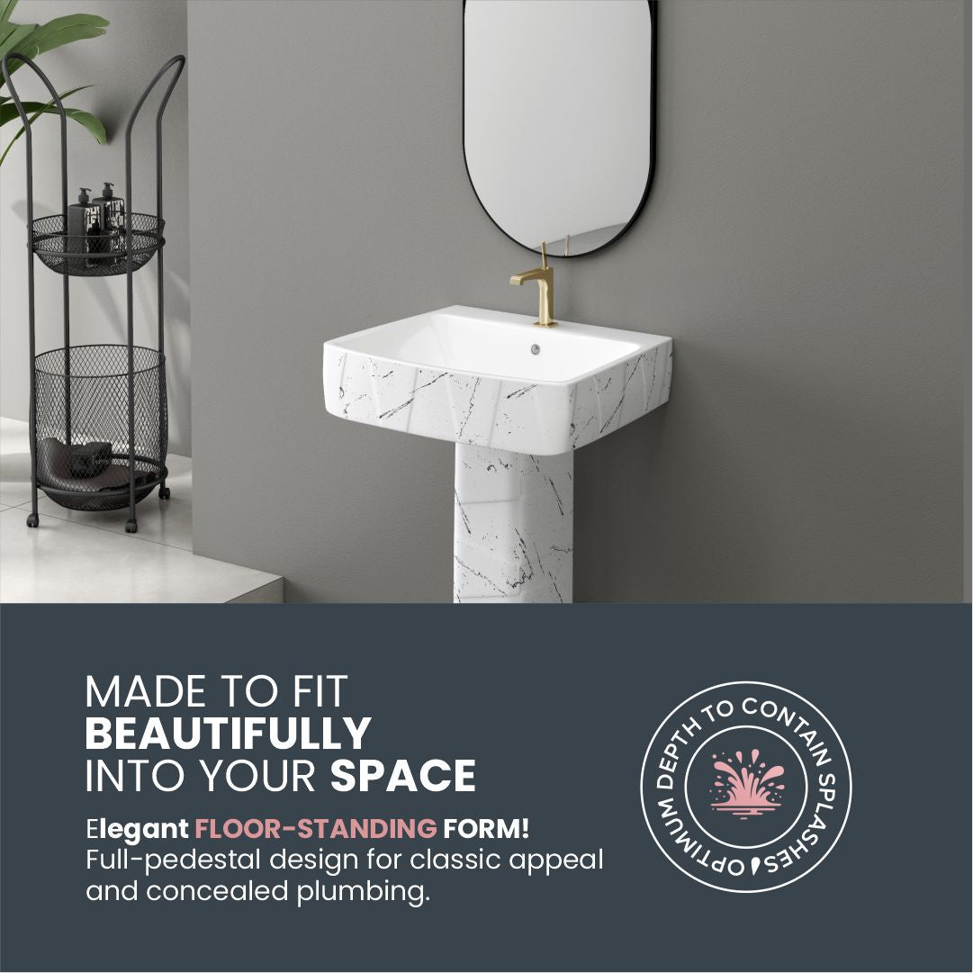 Designer Basin Pedestal Set (Thar Set 35)