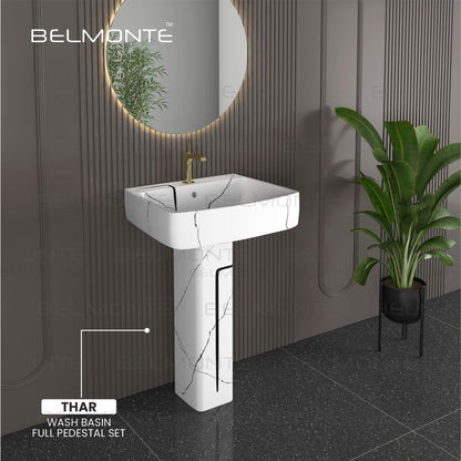 Designer Basin Pedestal Set (Thar Set 37)