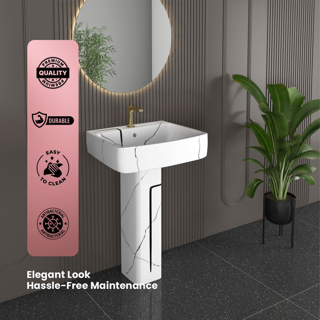 Designer Basin Pedestal Set (Thar Set 37)