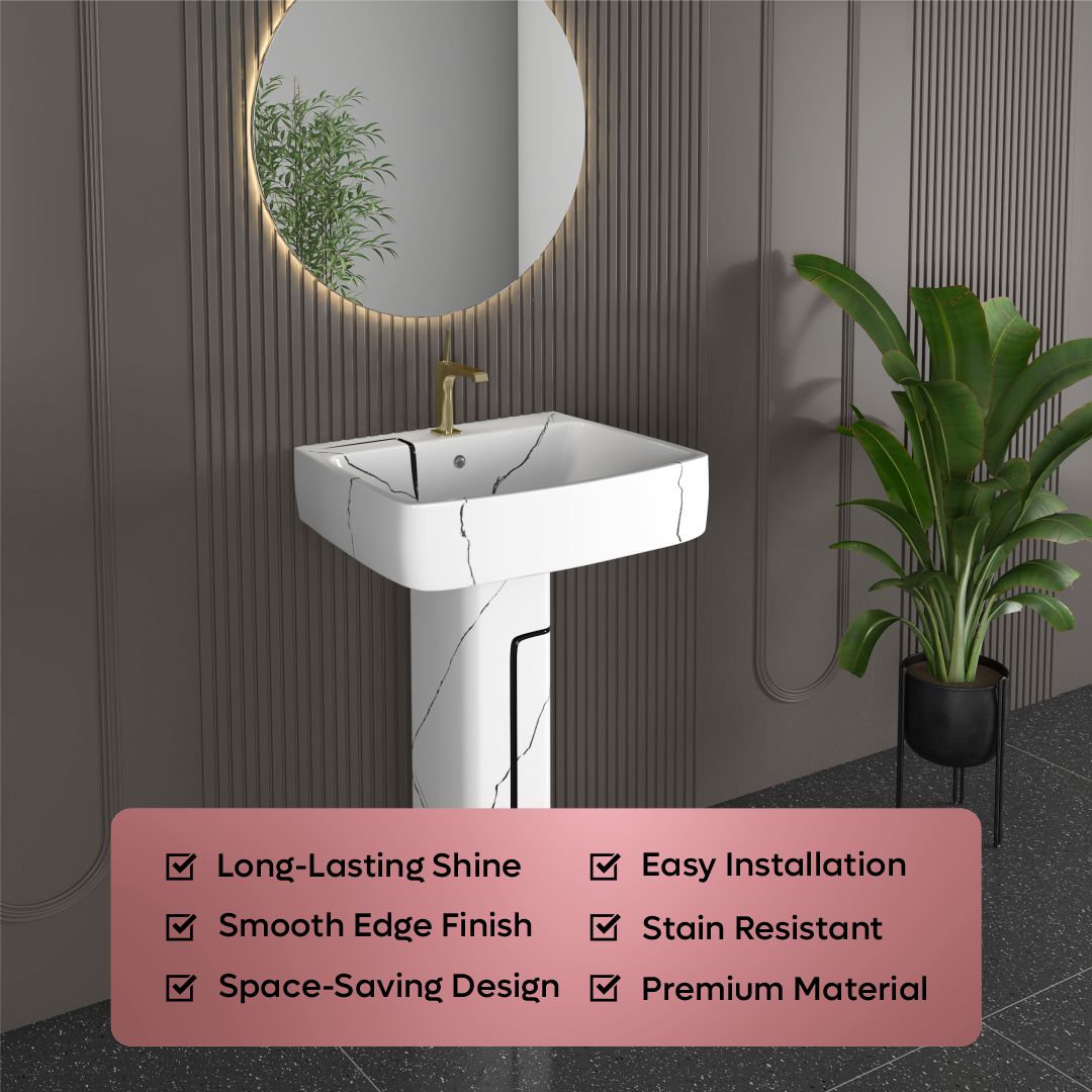 Designer Basin Pedestal Set (Thar Set 37)
