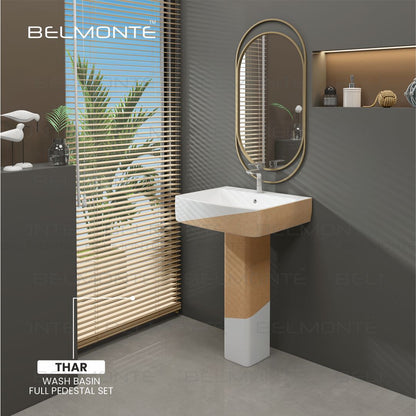 Designer Basin Pedestal Set (Thar Set 42)